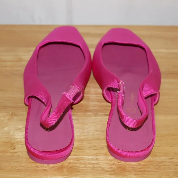 Chinese Laundry Hot Pink Pointed Slingback Flats. Size 6.5. - Picture 5 of 9